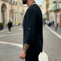 Thumbnail for Maglia in filo con collo sfrangiato - FLAG STORE