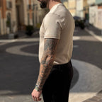 Maglia sabbia stretch mezza manica - FLAG STORE