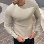 Maglioncino beige a costine - FLAG STORE