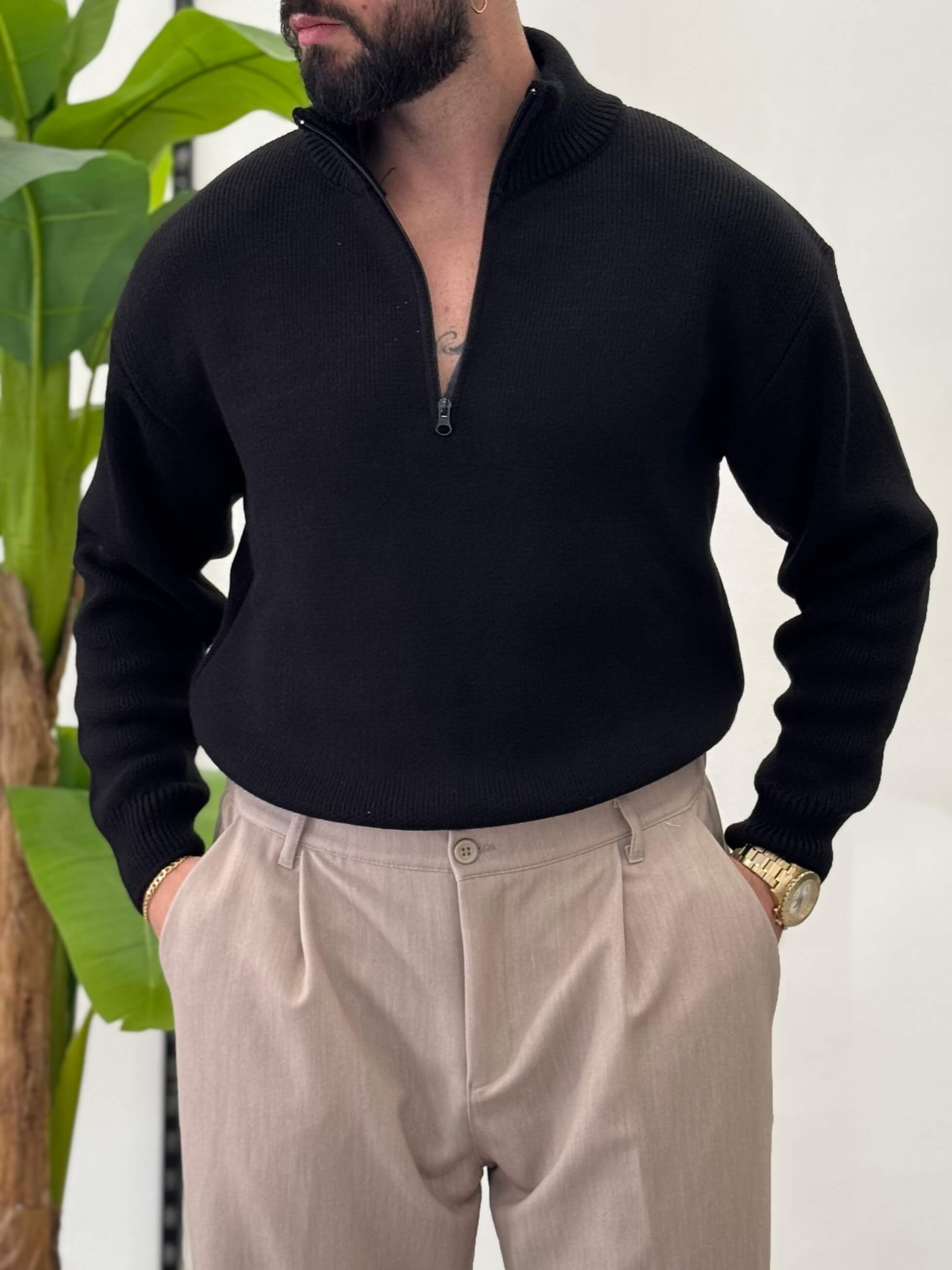 Maglione Mason con zip