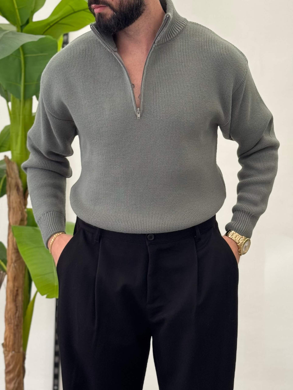 Maglione Mason con zip