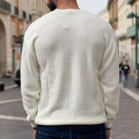 Thumbnail for Maglione treccia bianco - FLAG STORE