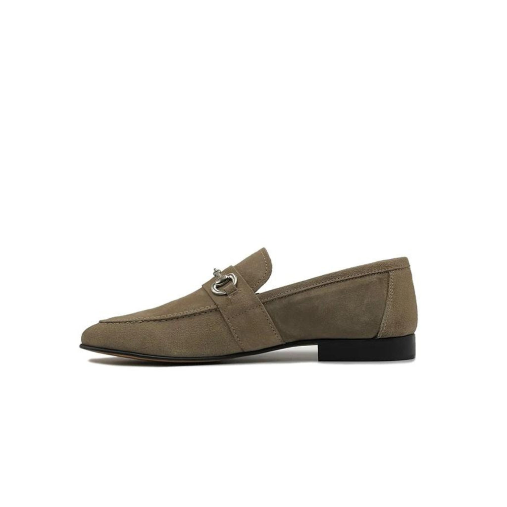 Mocassino Camoscio Tortora Lux - FLAG STORE