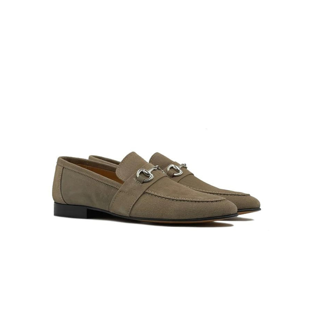 Mocassino Camoscio Tortora Lux - FLAG STORE