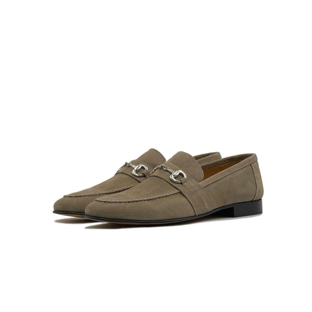 Mocassino Camoscio Tortora Lux - FLAG STORE