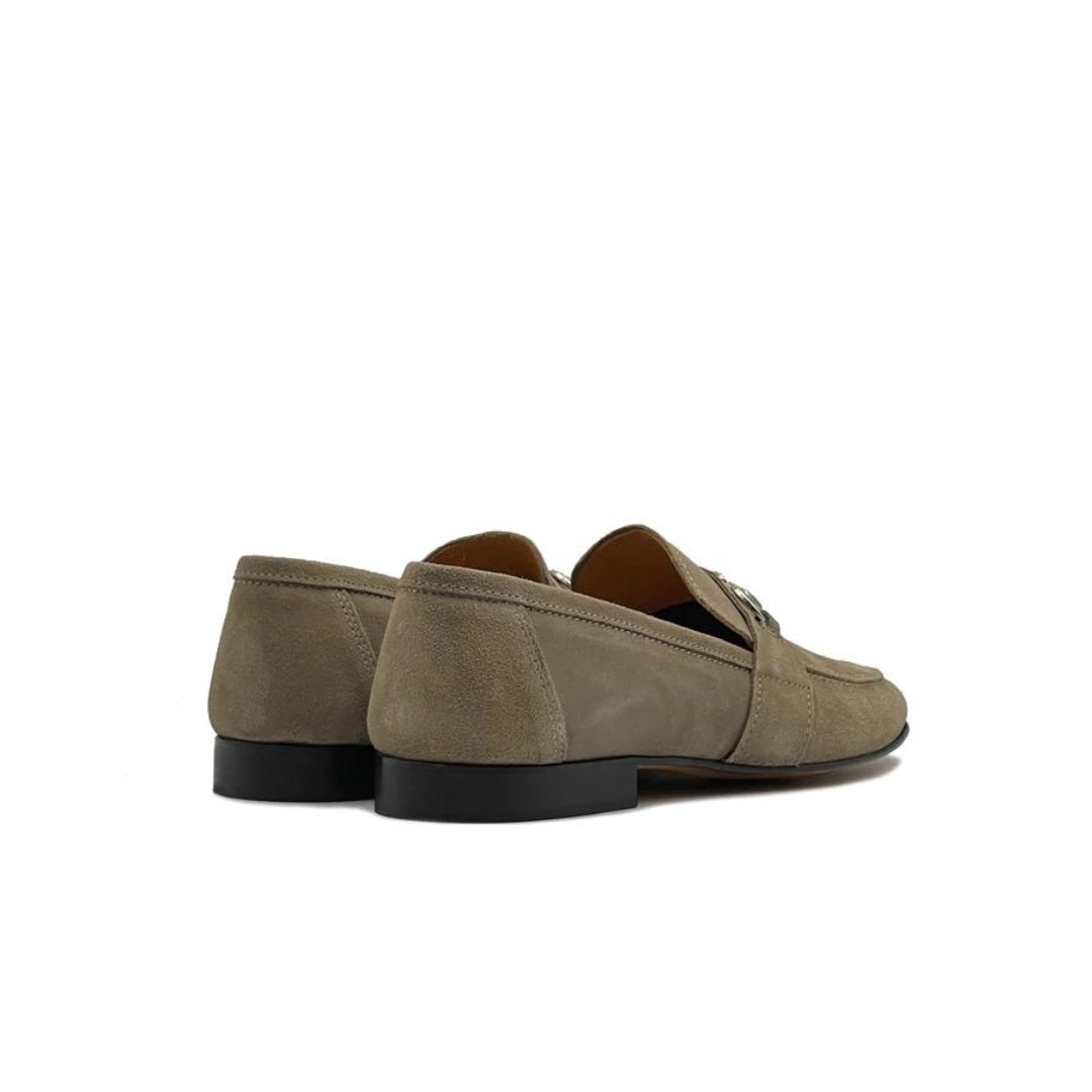 Mocassino Camoscio Tortora Lux - FLAG STORE