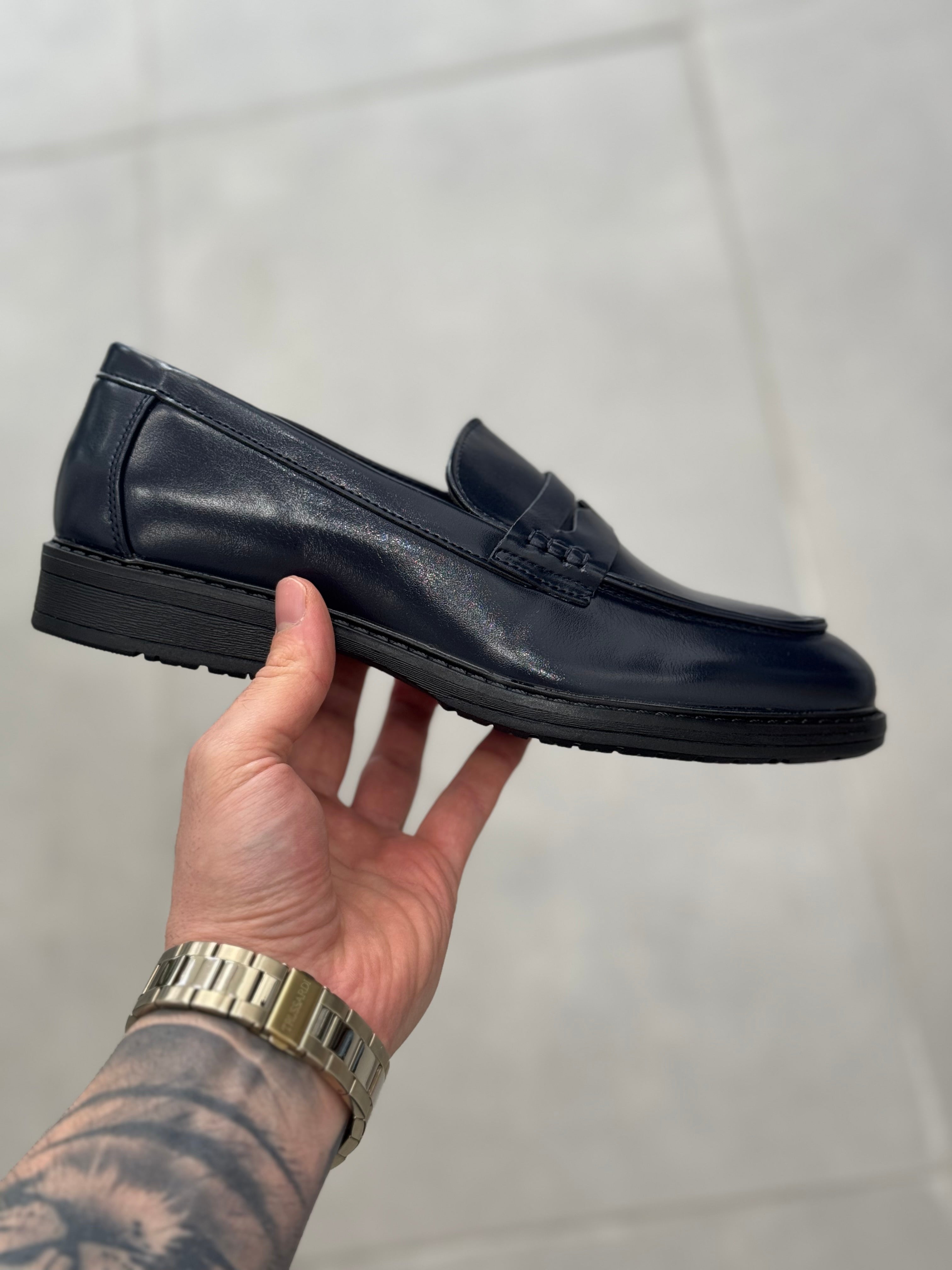 Mocassino College Blu Navy