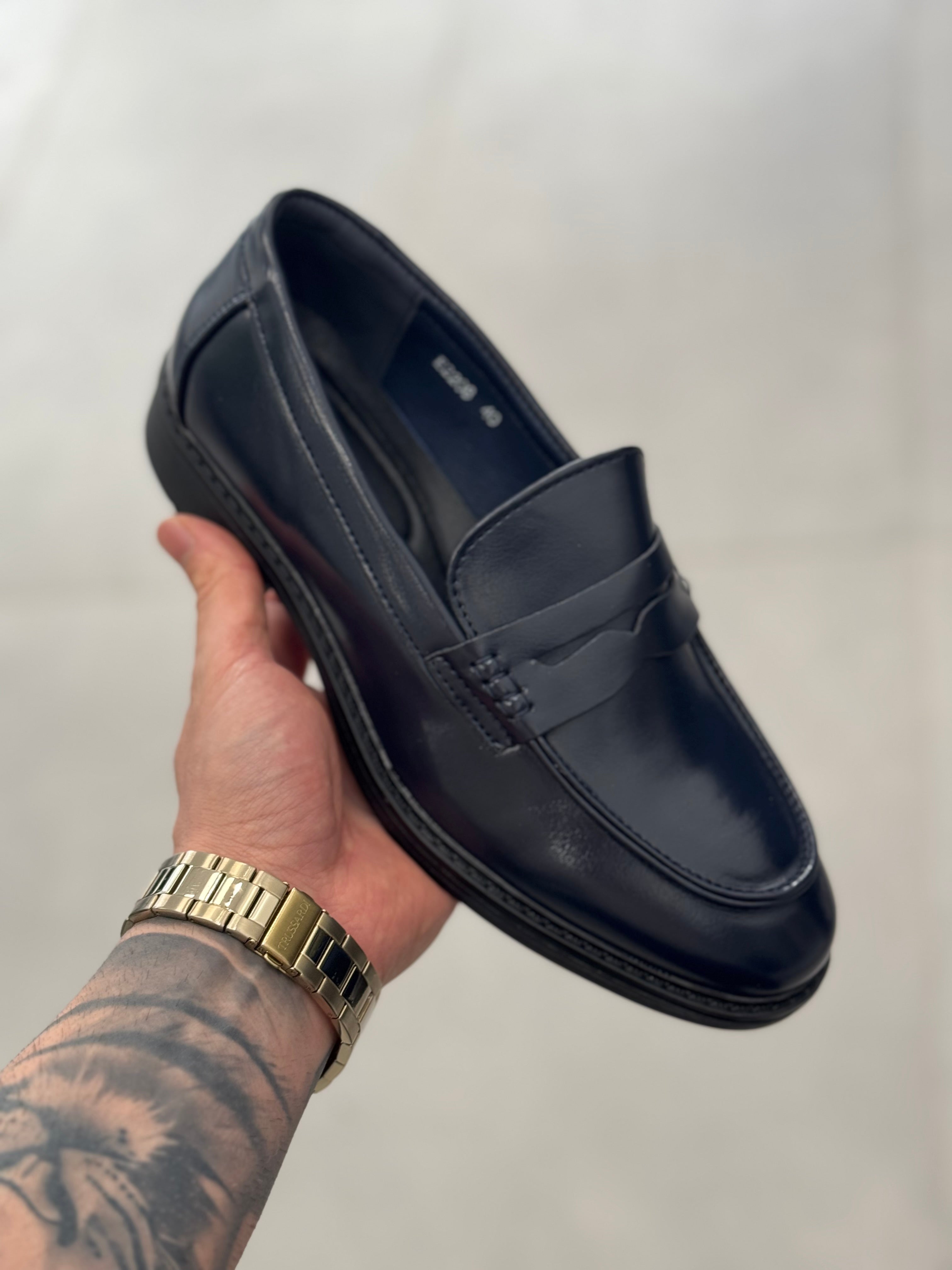Mocassino College Blu Navy