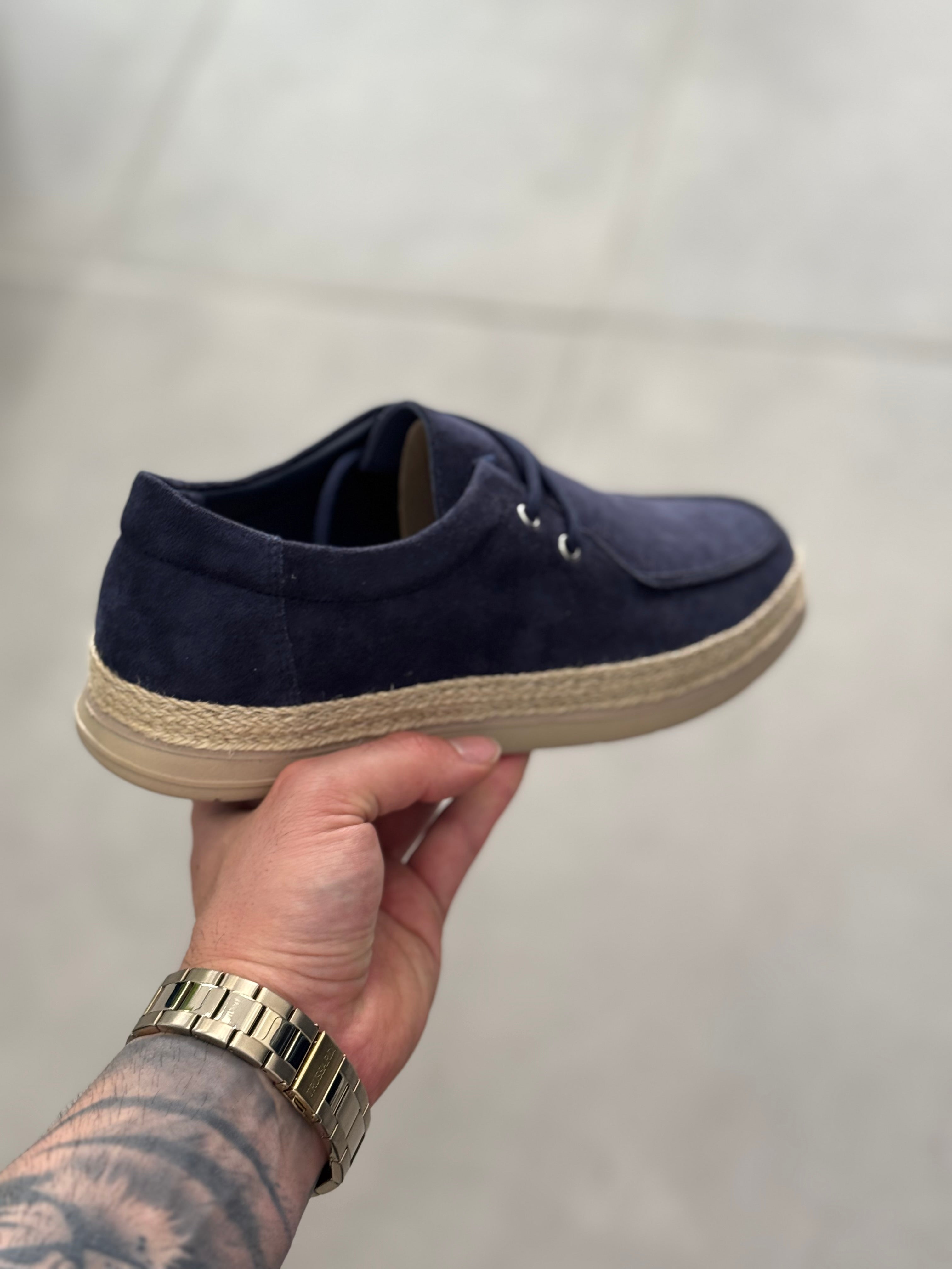 Mocassino Wallabee Blu