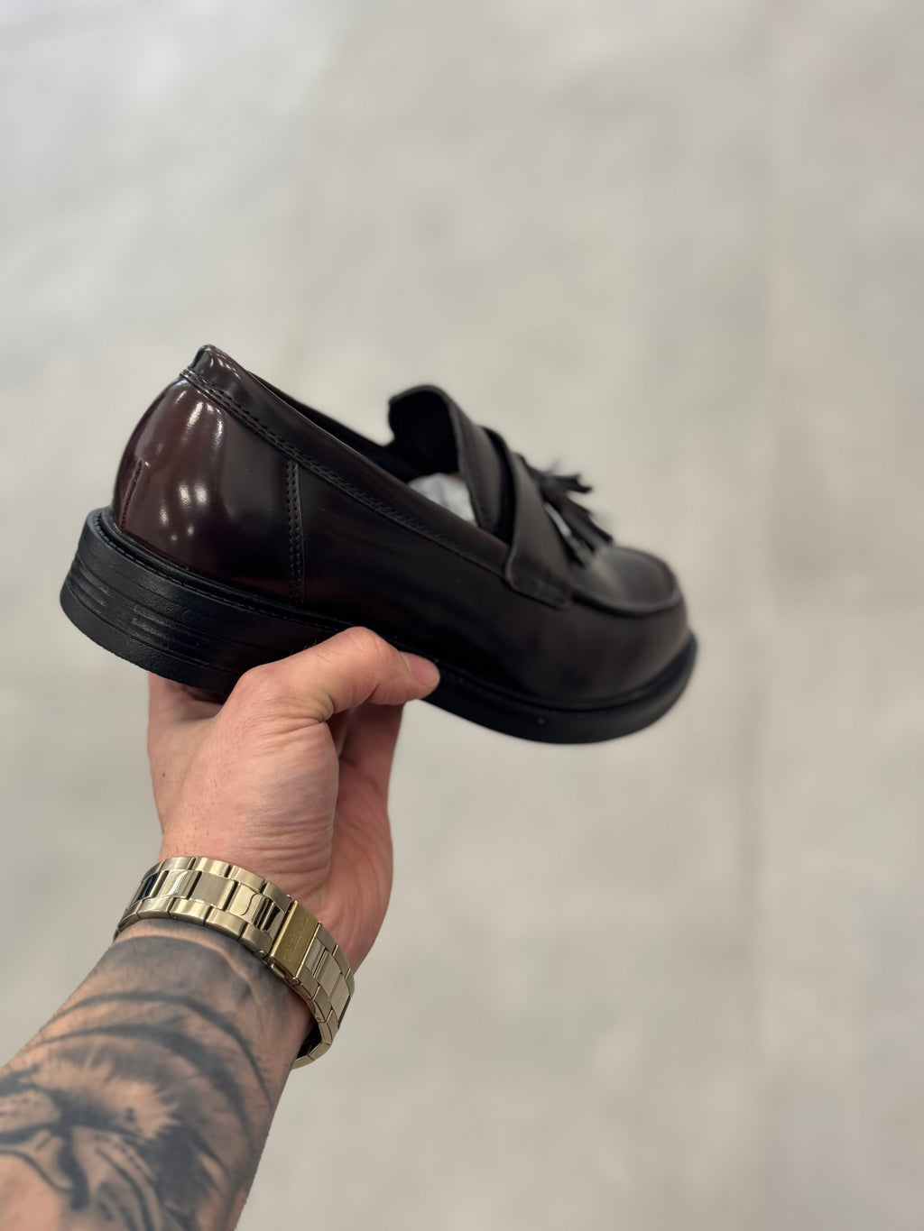 Mocassino con Nappine Testa di Moro