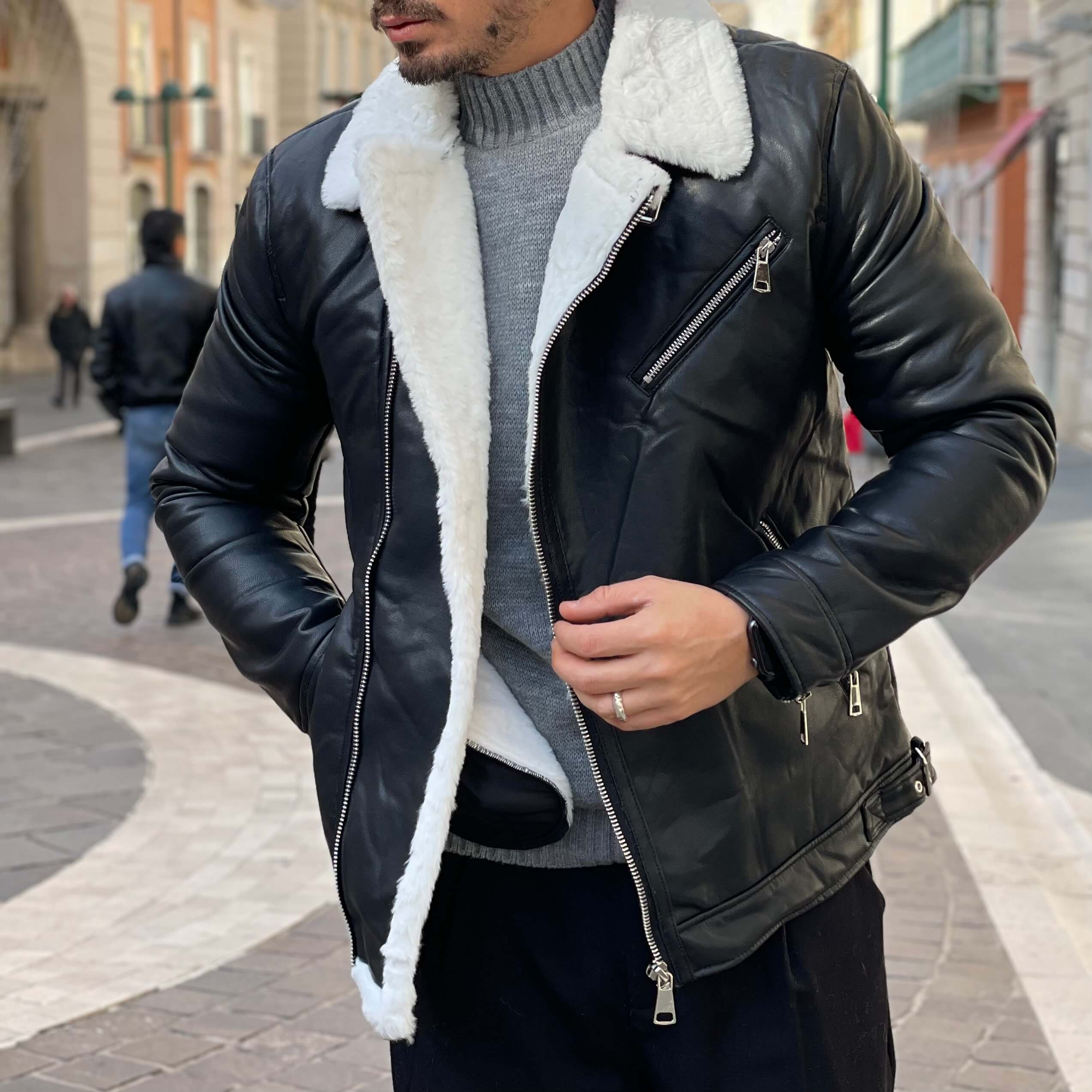 Montone Chiodo nero 2.0 - FLAG STORE