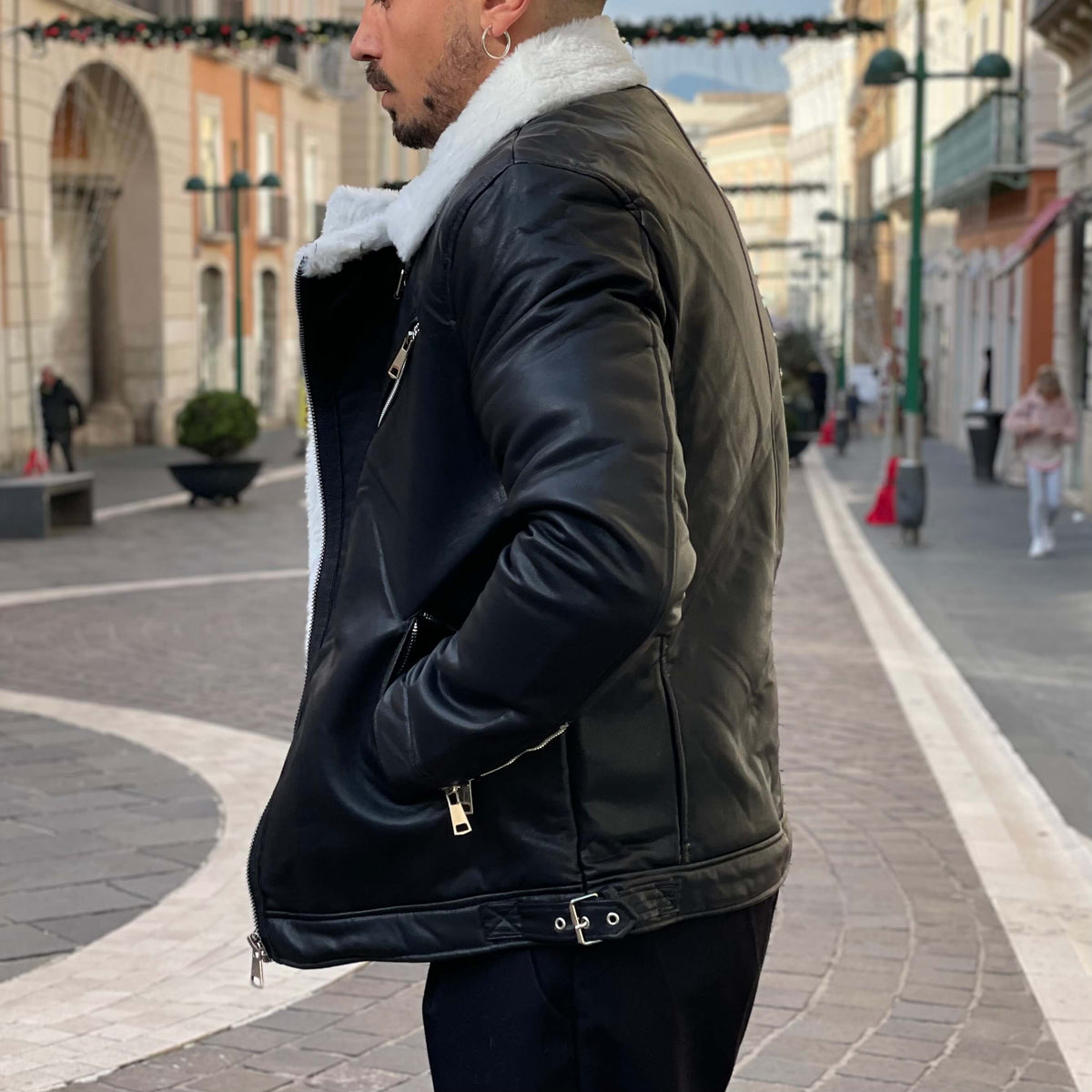Black Sheepskin Jacket 2.0 - FLAG STORE 