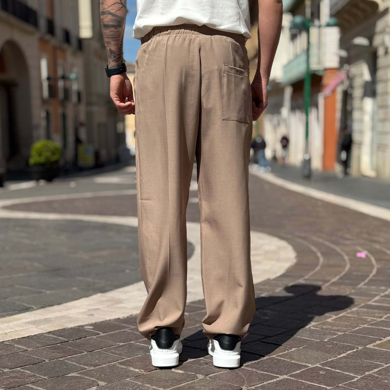 Pantalaccio gamba larga beige 2.0 - FLAG STORE
