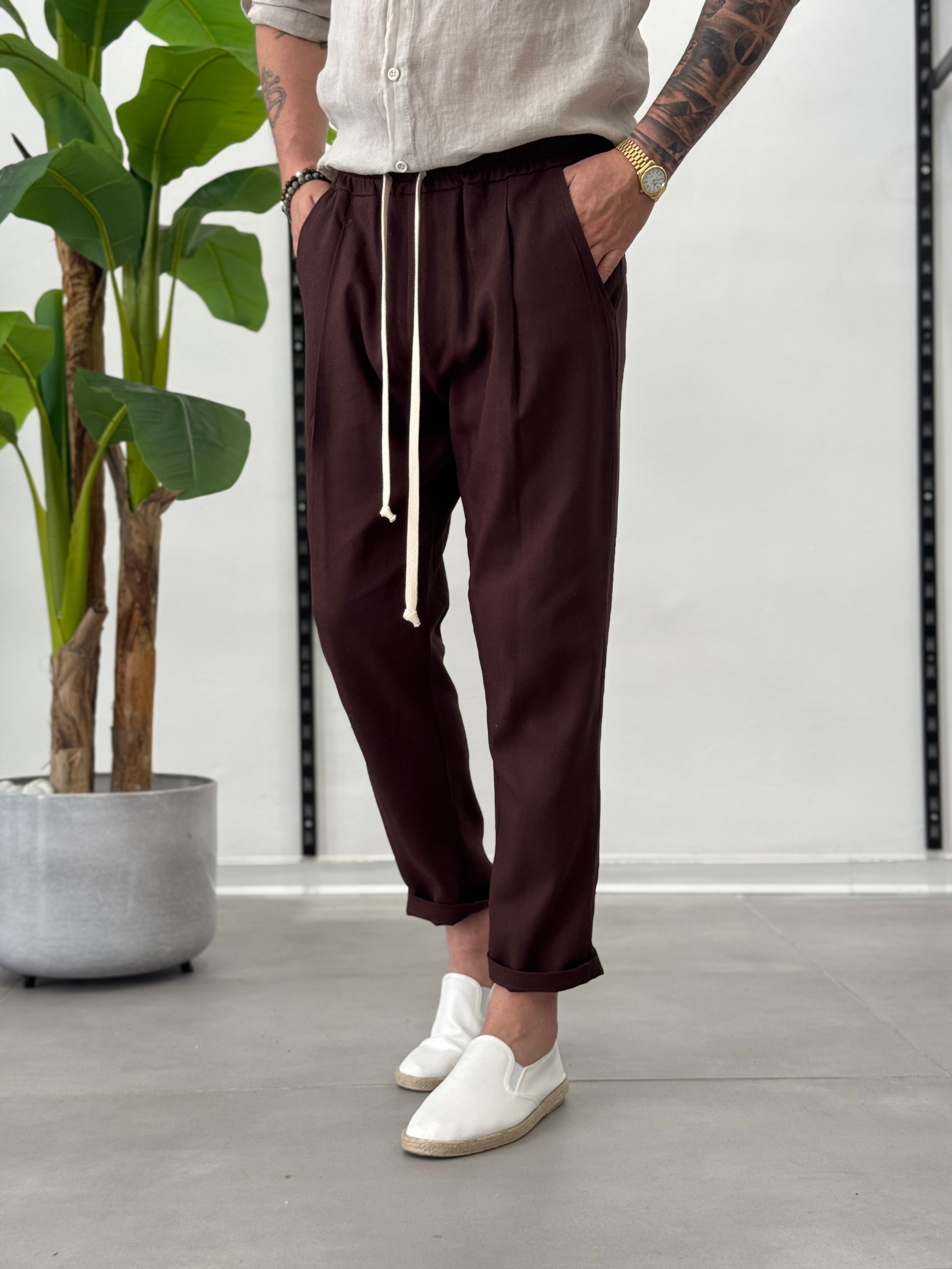 Pantalaccio in Lino Madrid