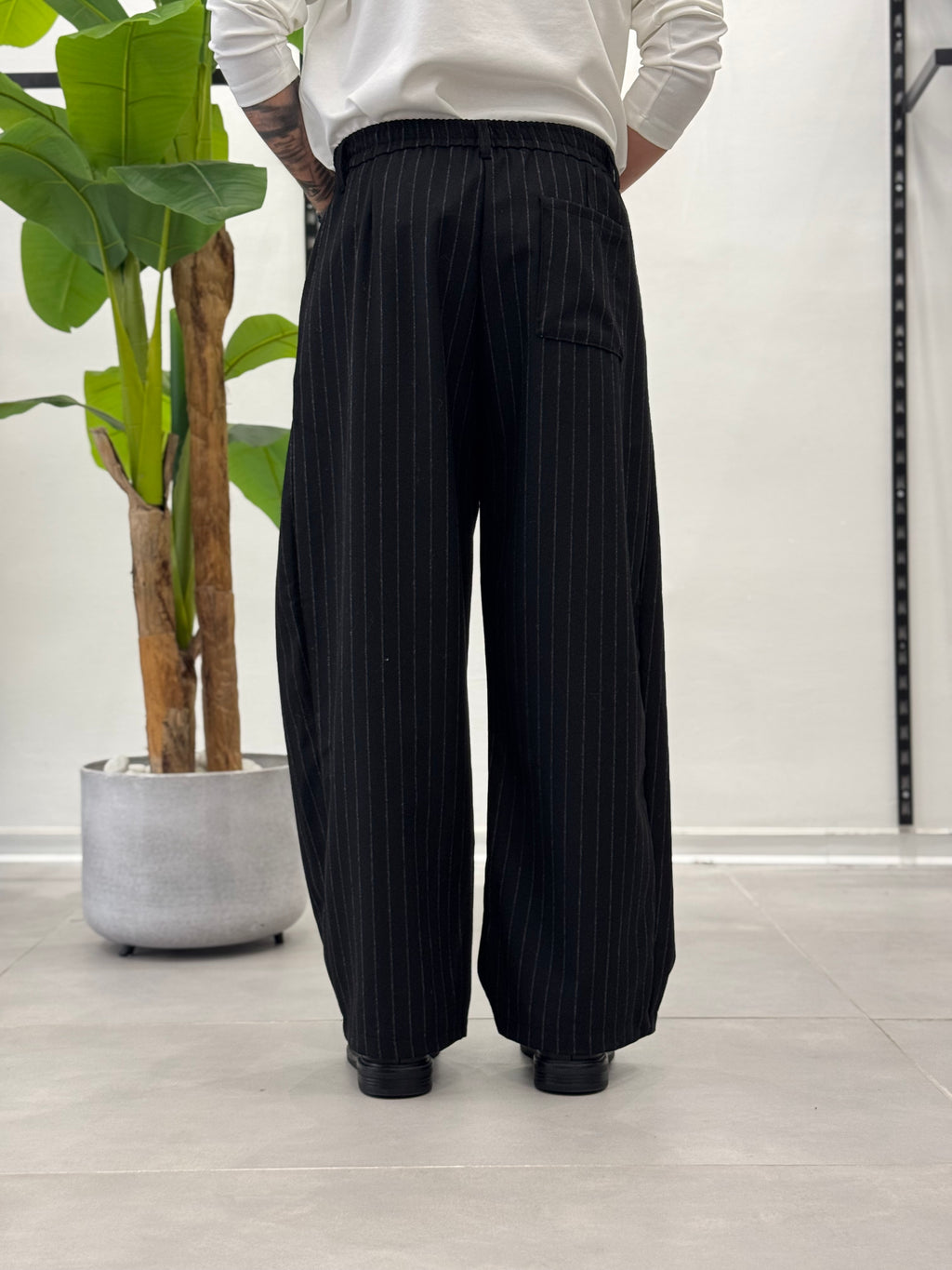 Pantalone Ampio Brooklyn - Gessato