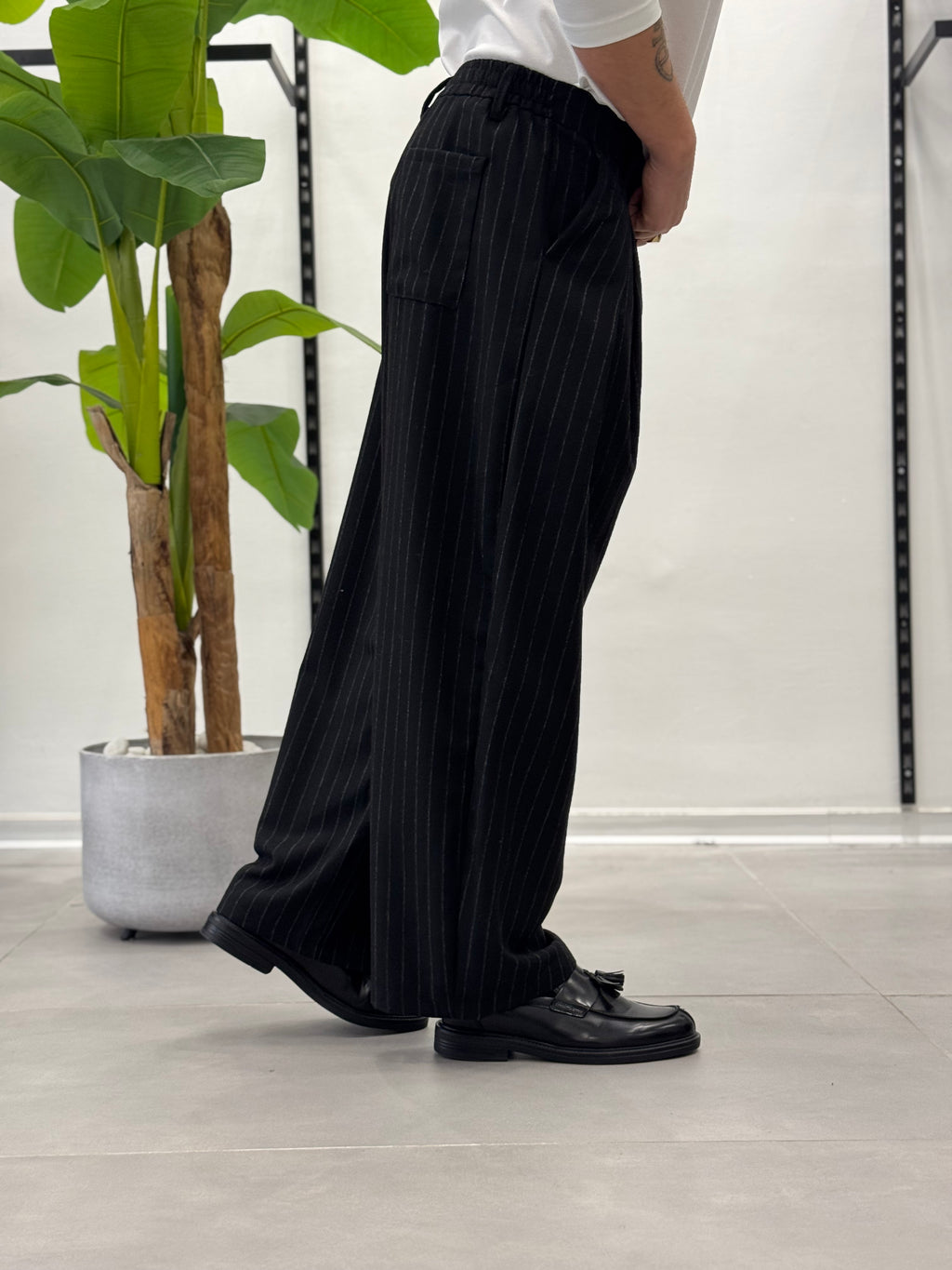 Pantalone Ampio Brooklyn - Gessato