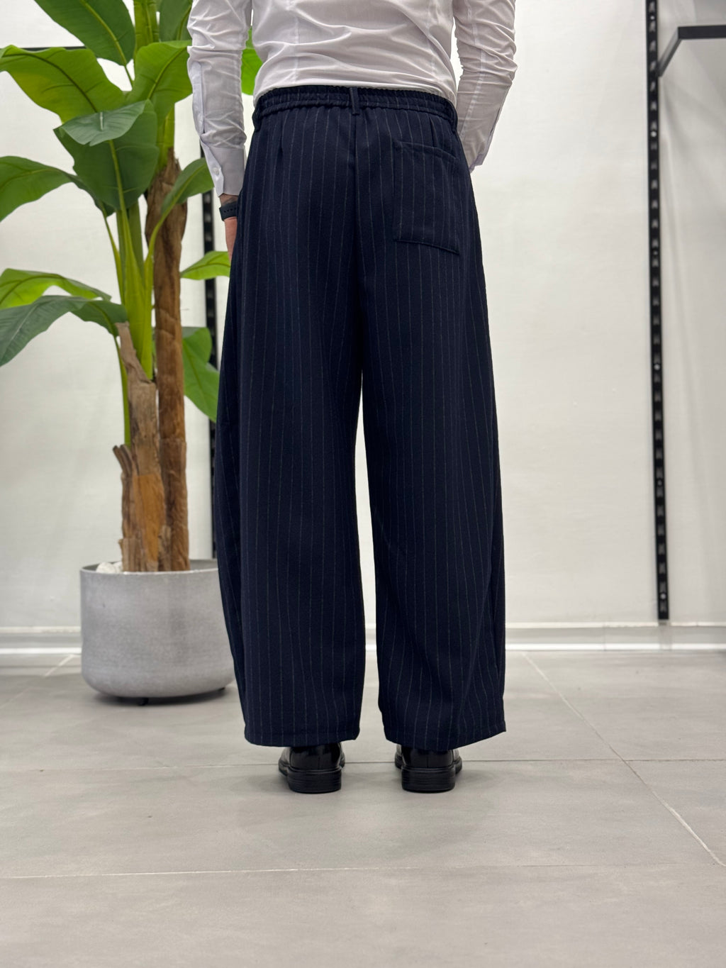 Pantalone Ampio Brooklyn - Gessato