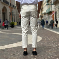 Thumbnail for Pantalone Crema Capri - FLAG STORE