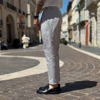 Thumbnail for Pantalone Firenze vita alta con cinturini - FLAG STORE