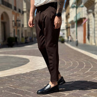Thumbnail for Pantalone Firenze vita alta con cinturini - FLAG STORE