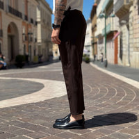 Thumbnail for Pantalone Firenze vita alta con cinturini - FLAG STORE