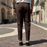 Thumbnail for Pantalone Firenze vita alta con cinturini - FLAG STORE