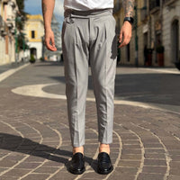 Thumbnail for Pantalone Firenze vita alta con cinturini - FLAG STORE