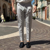 Thumbnail for Pantalone Firenze vita alta con cinturini - FLAG STORE