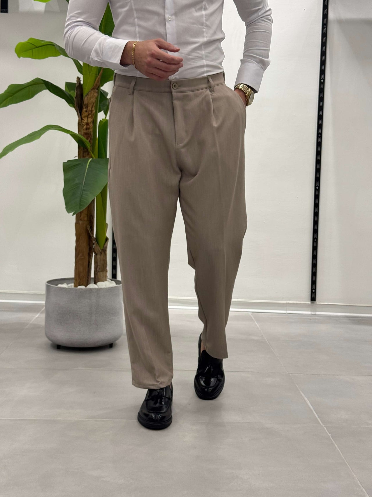 Pantalone Lisbona - Champagne