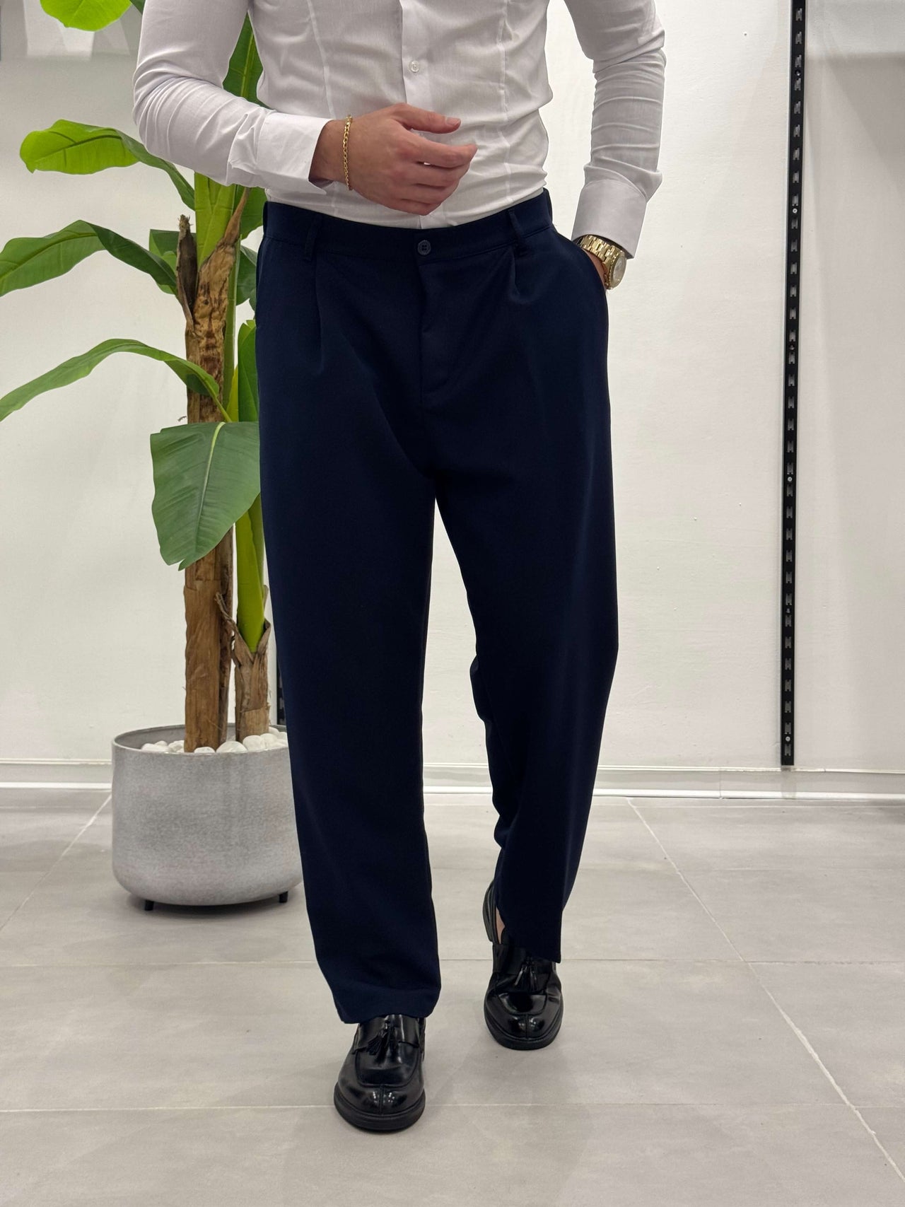 Pantalone Lisbona - Blu Navy