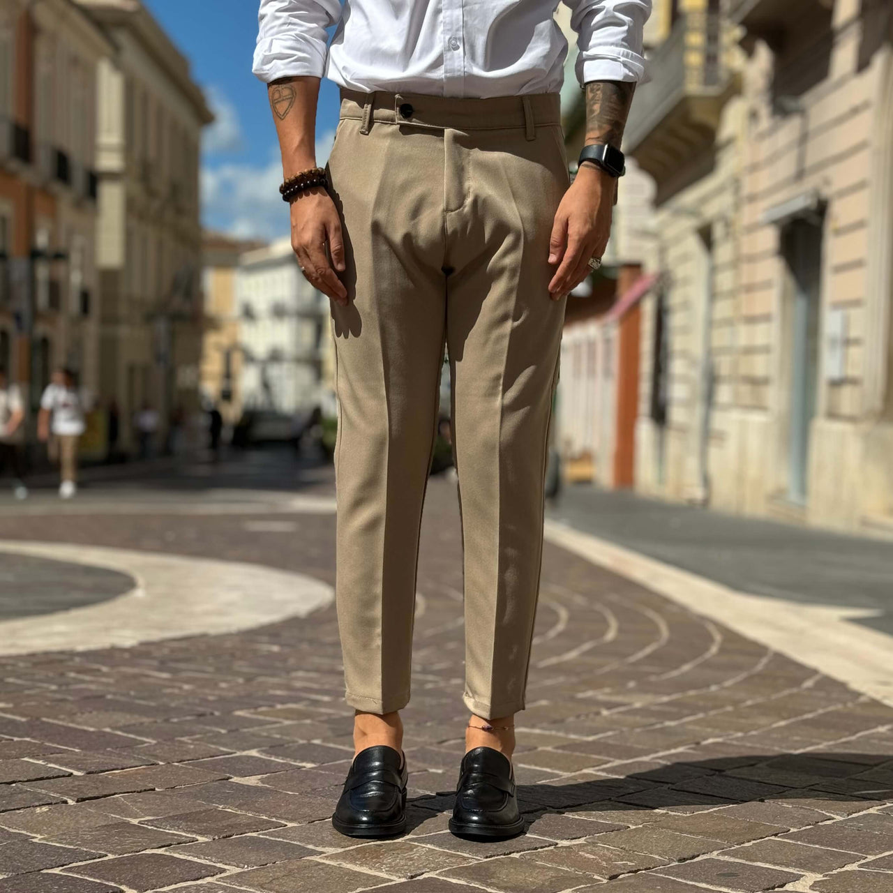 Pantalone Milano beige - FLAG STORE