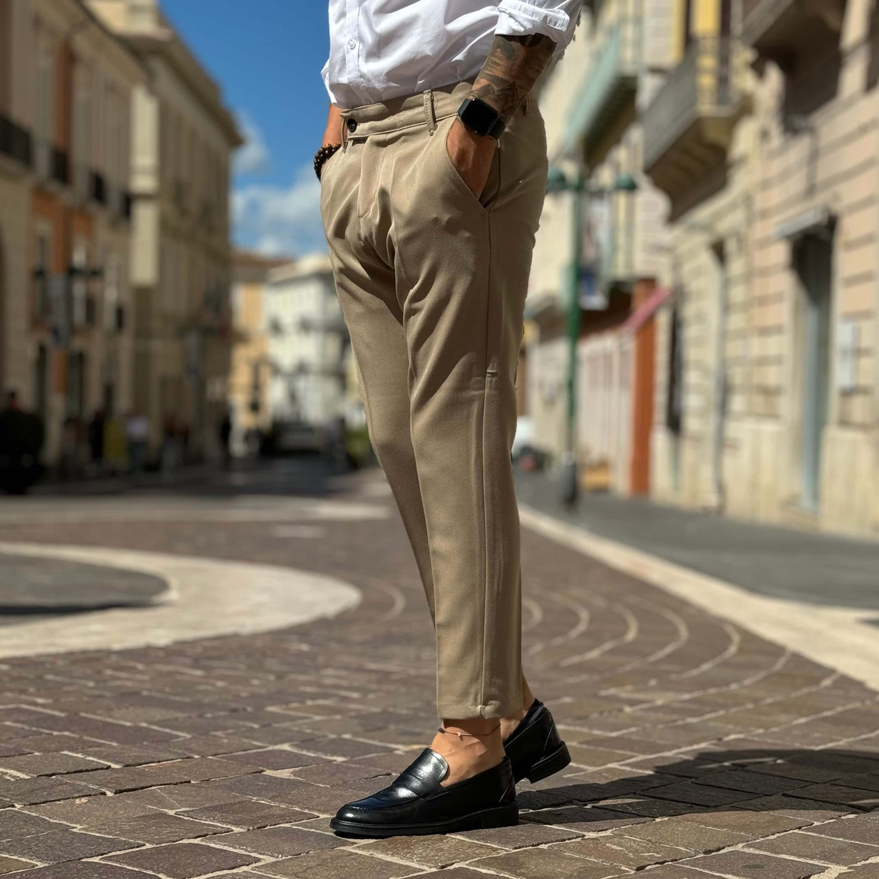 Pantalone Milano beige - FLAG STORE