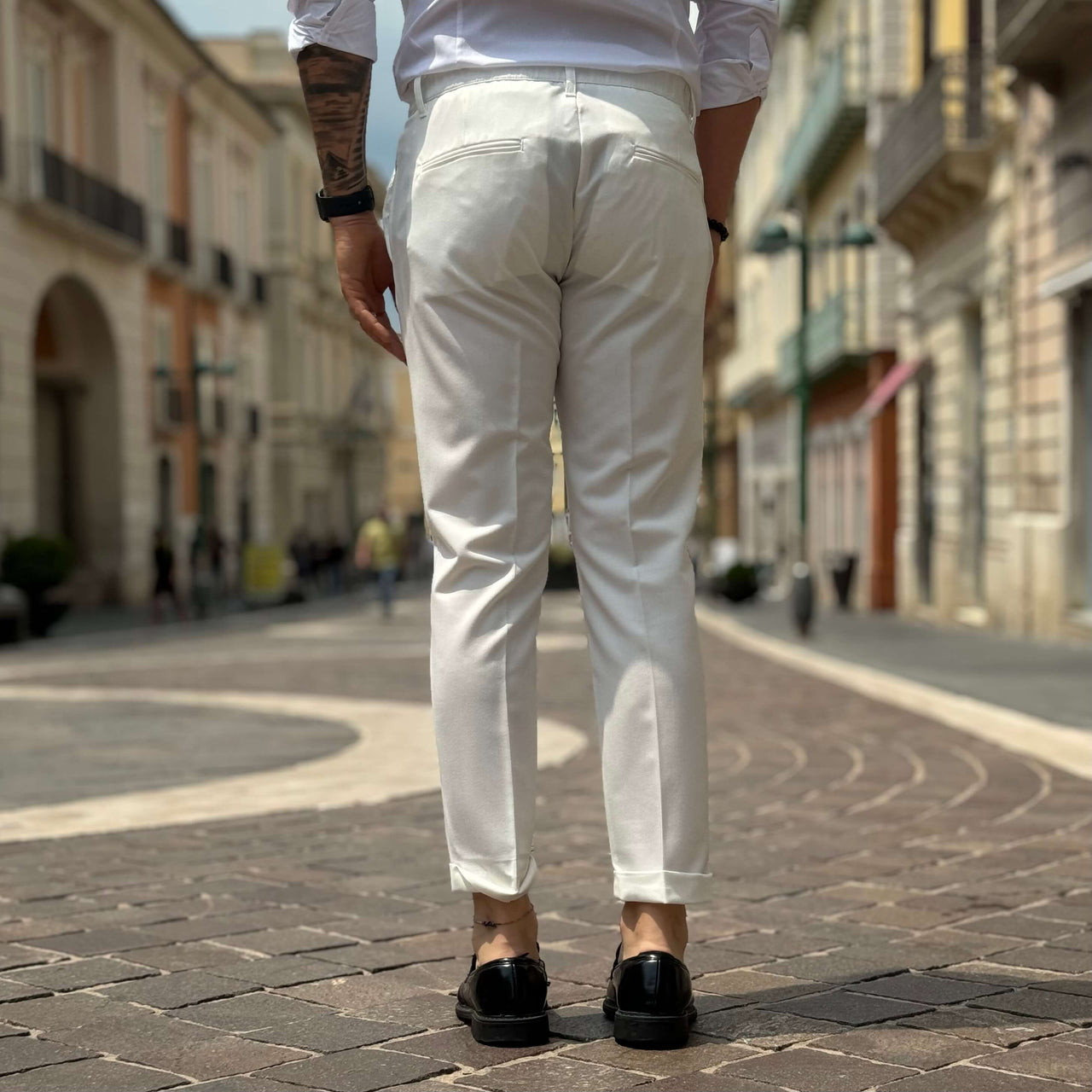 Pantalone Montecarlo Bianco - FLAG STORE