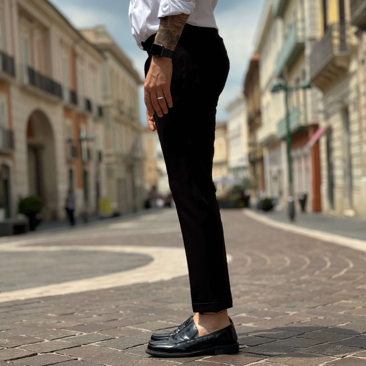 Pantalone Montecarlo Nero - FLAG STORE