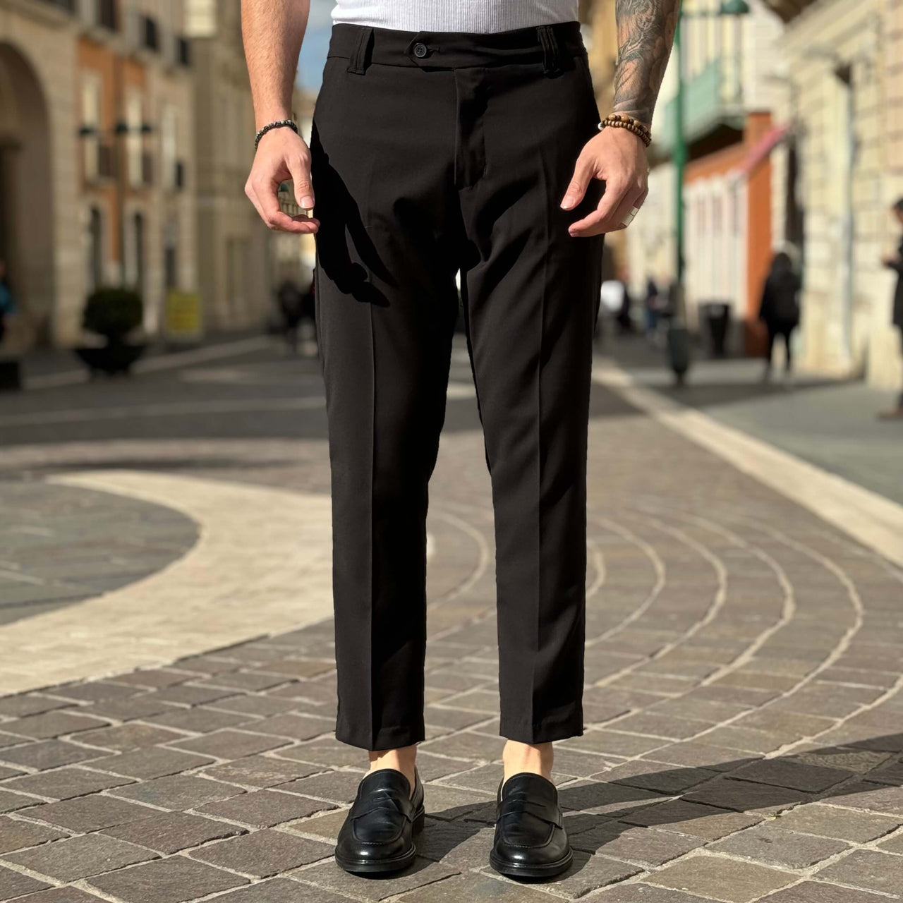 Pantalone Nero Capri - FLAG STORE