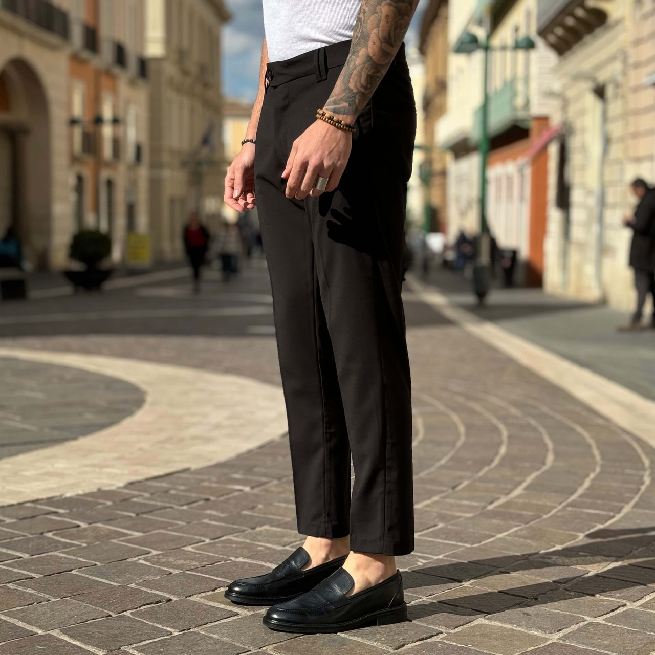 Pantalone Nero Capri - FLAG STORE