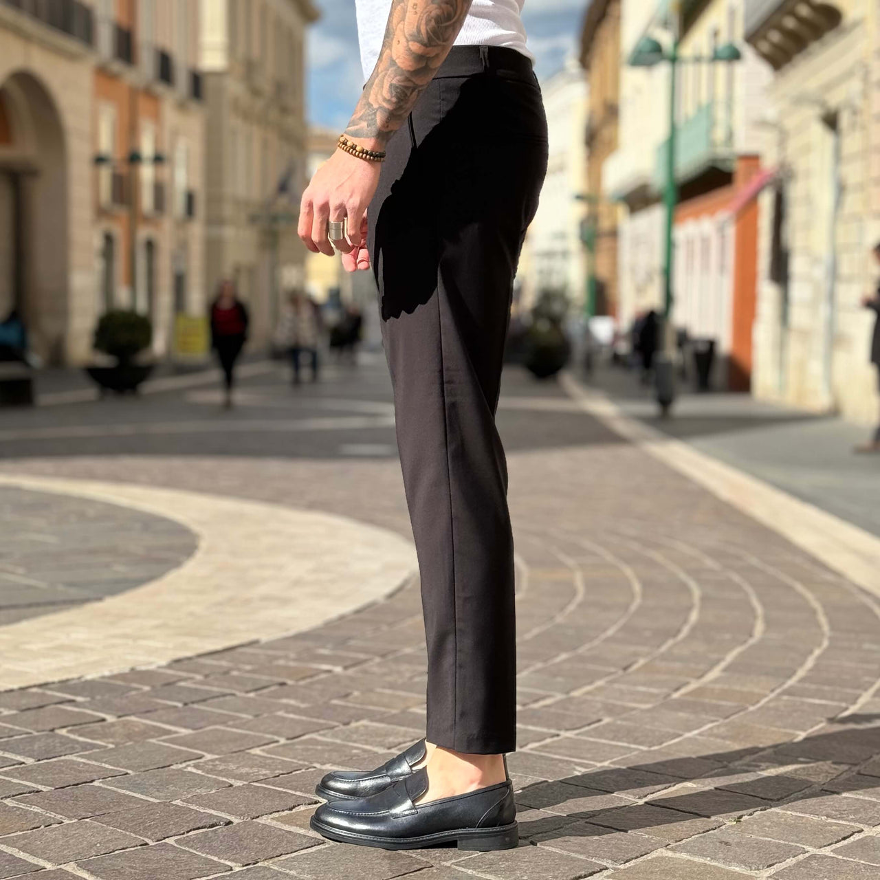 Pantalone Nero Capri - FLAG STORE