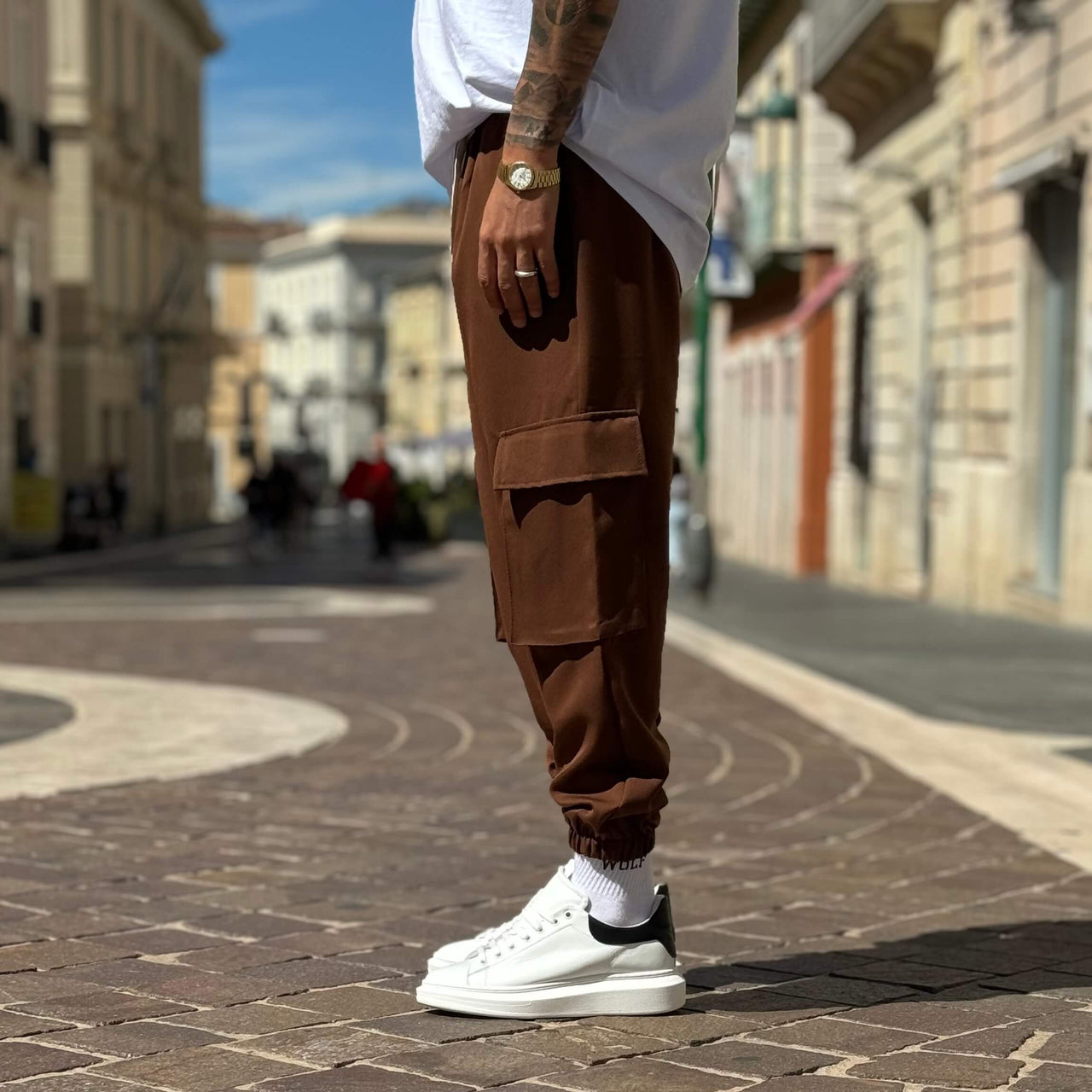 Pantalone cargo avana - FLAG STORE