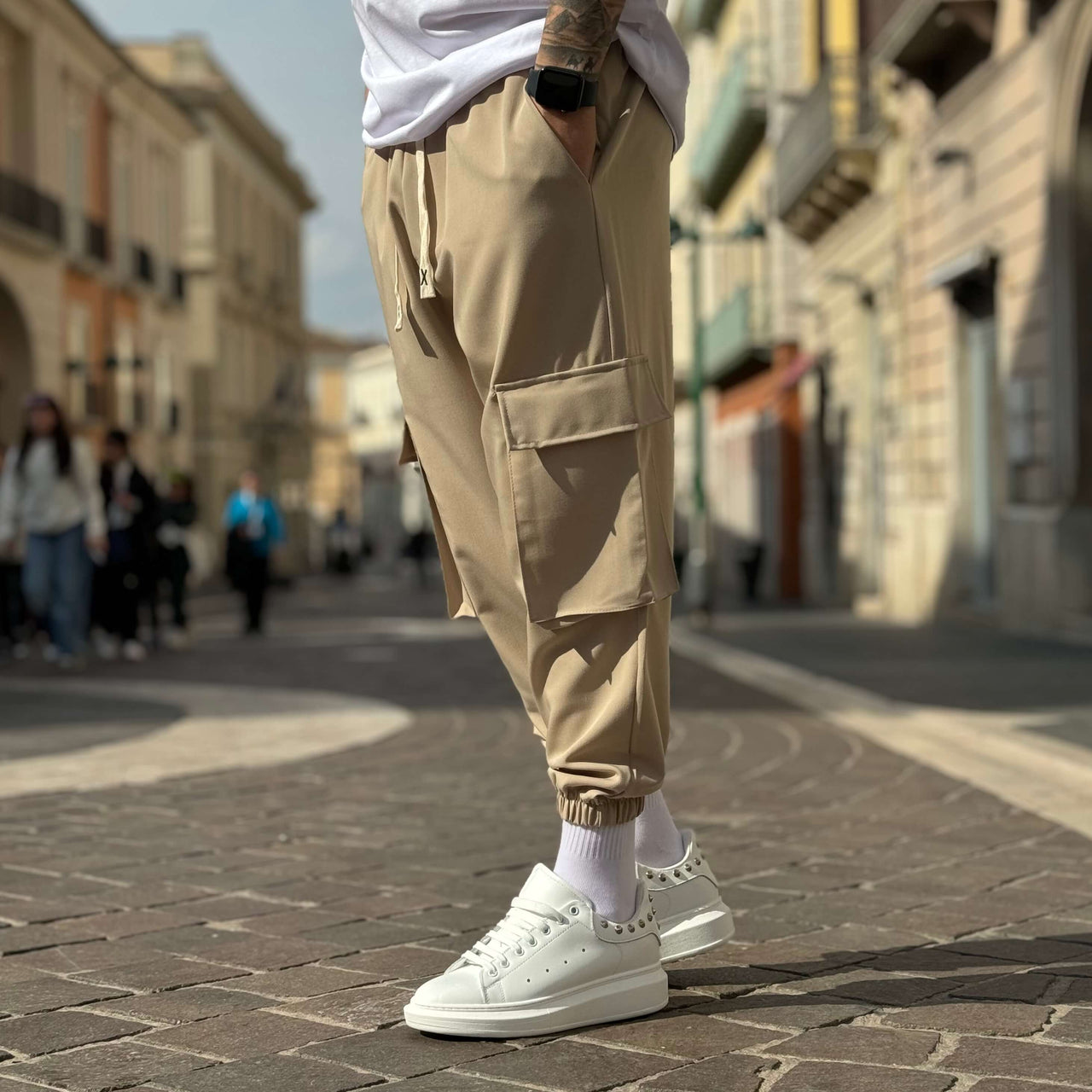 Pantalone cargo beige 2.0 - FLAG STORE