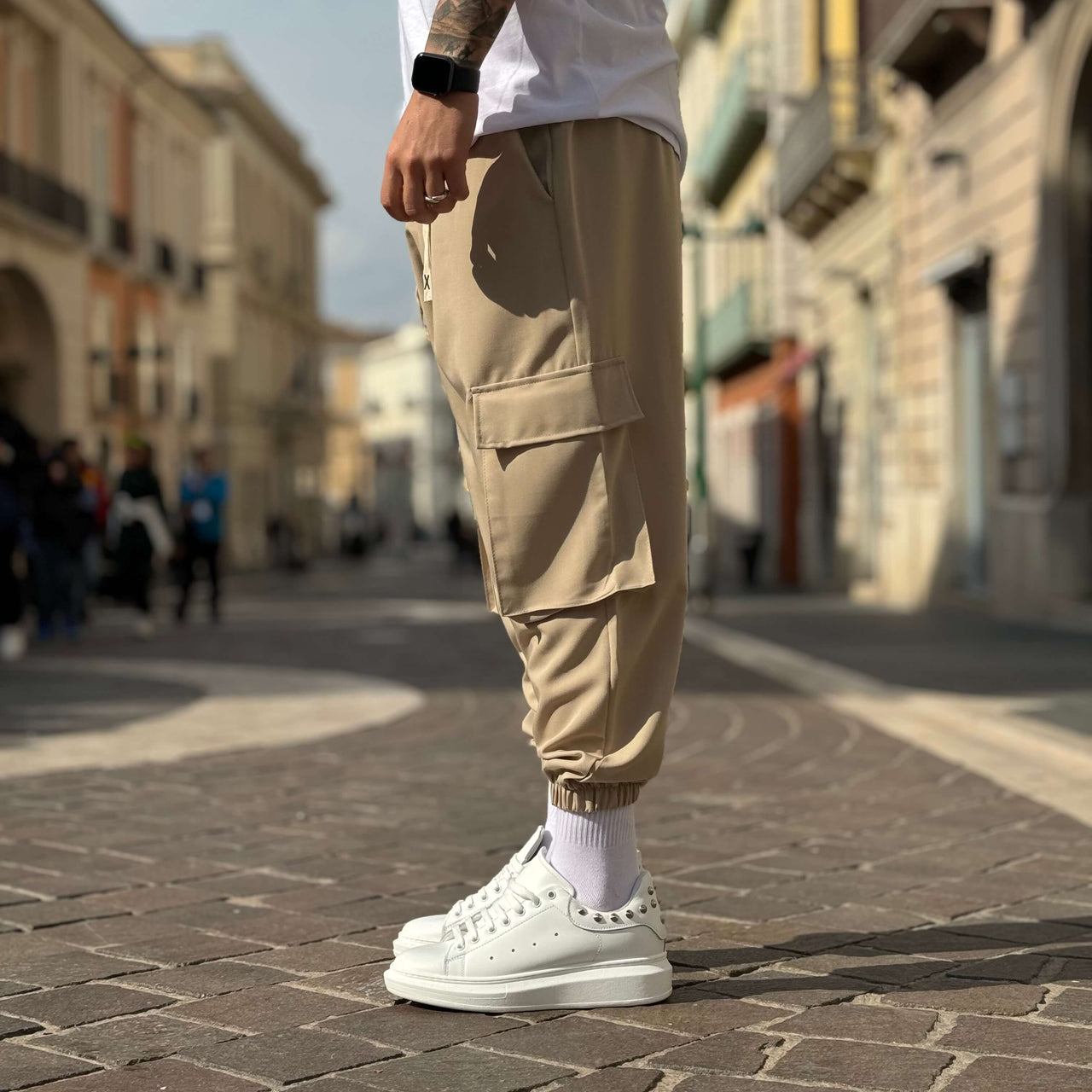 Pantalone cargo beige 2.0 - FLAG STORE