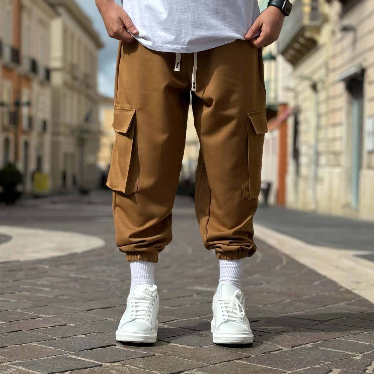 Pantalone cargo beige 3.0 - FLAG STORE