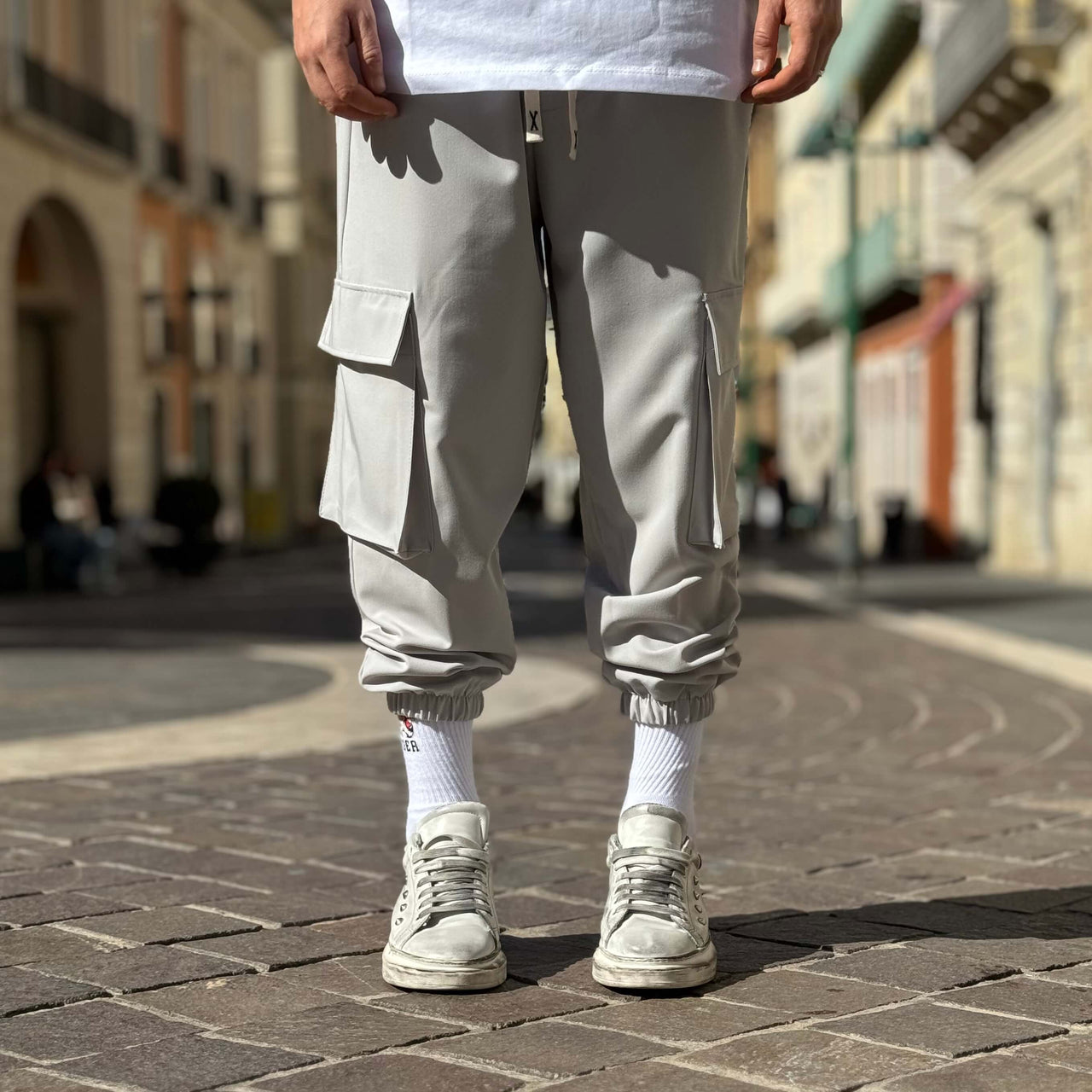 Pantalone cargo ghiaccio - FLAG STORE