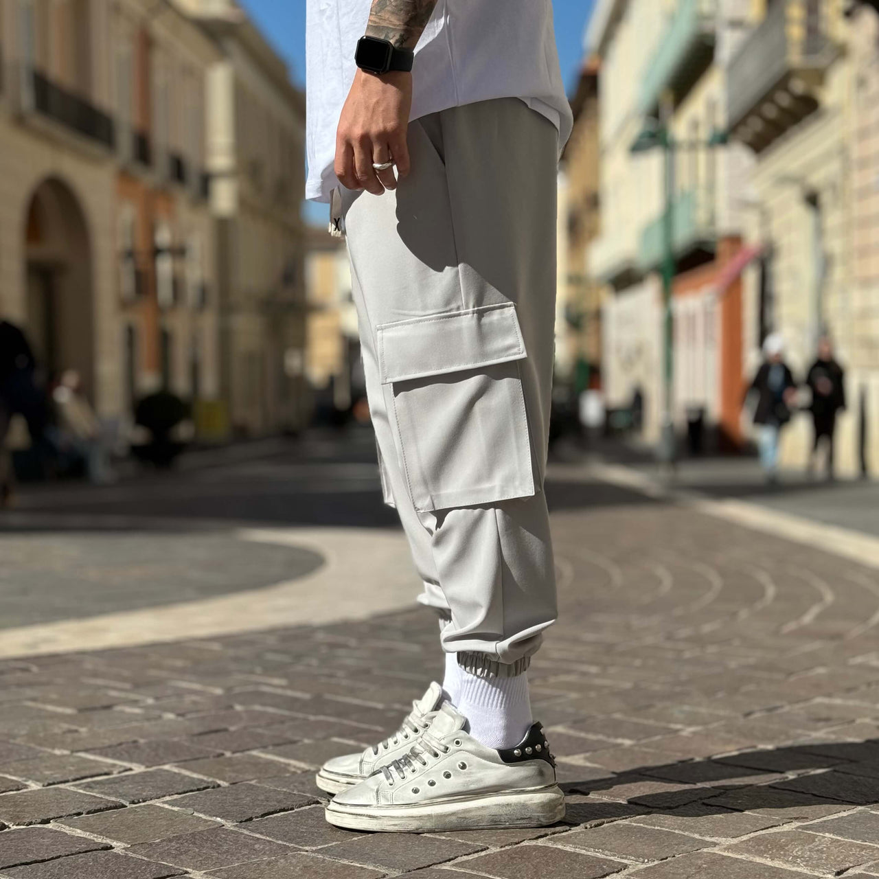 Pantalone cargo ghiaccio - FLAG STORE