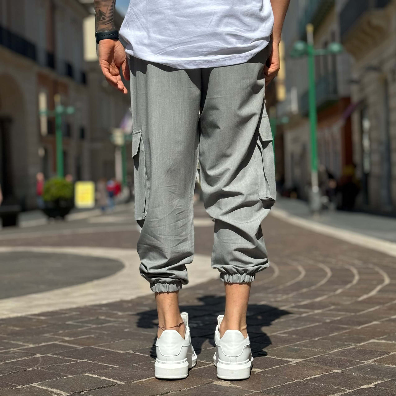 Pantalone cargo grigio 2.0 - FLAG STORE