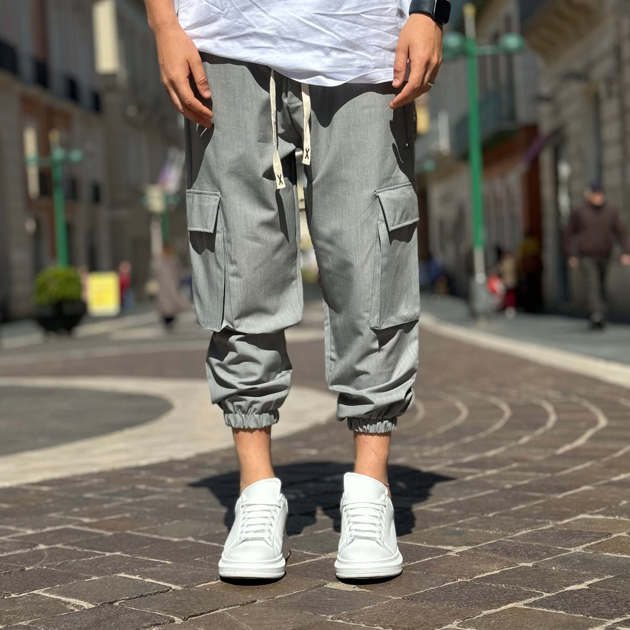 Pantalone cargo grigio 2.0 - FLAG STORE