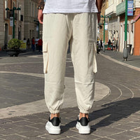 Thumbnail for Pantalone cargo panna - FLAG STORE