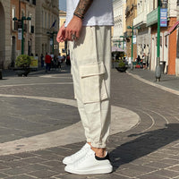 Thumbnail for Pantalone cargo panna - FLAG STORE