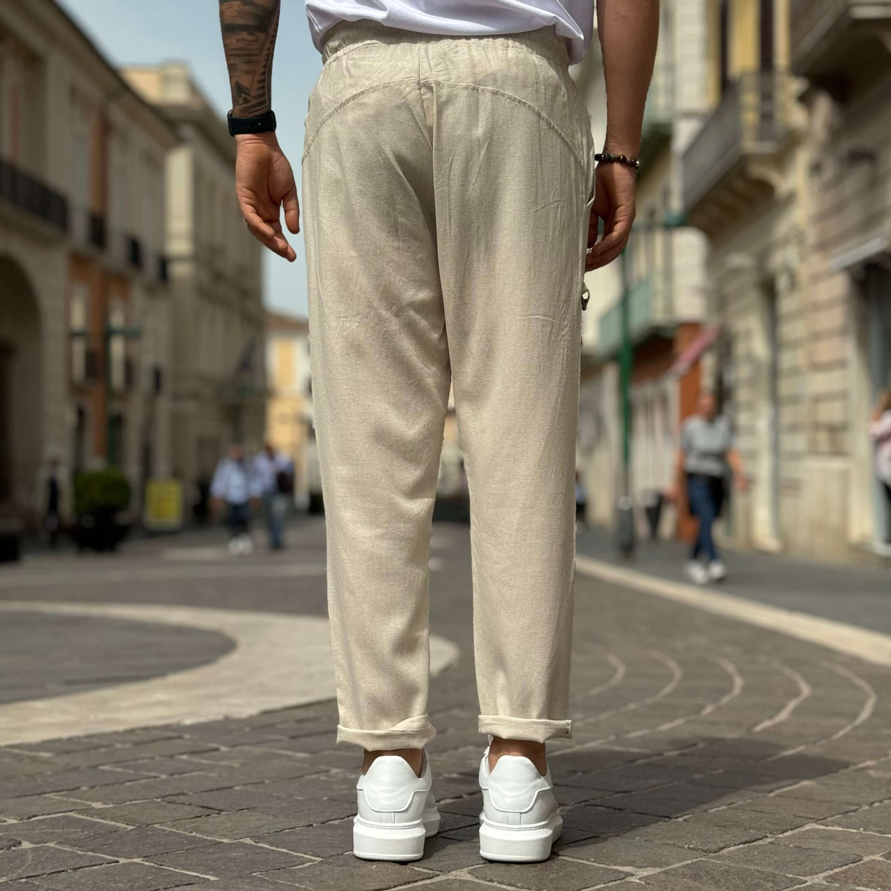 Pantalone di Lino Tortora - FLAG STORE