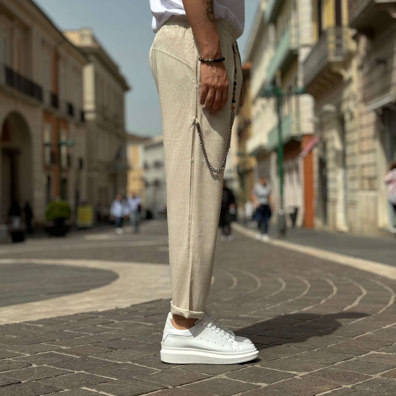 Pantalone di Lino Tortora - FLAG STORE