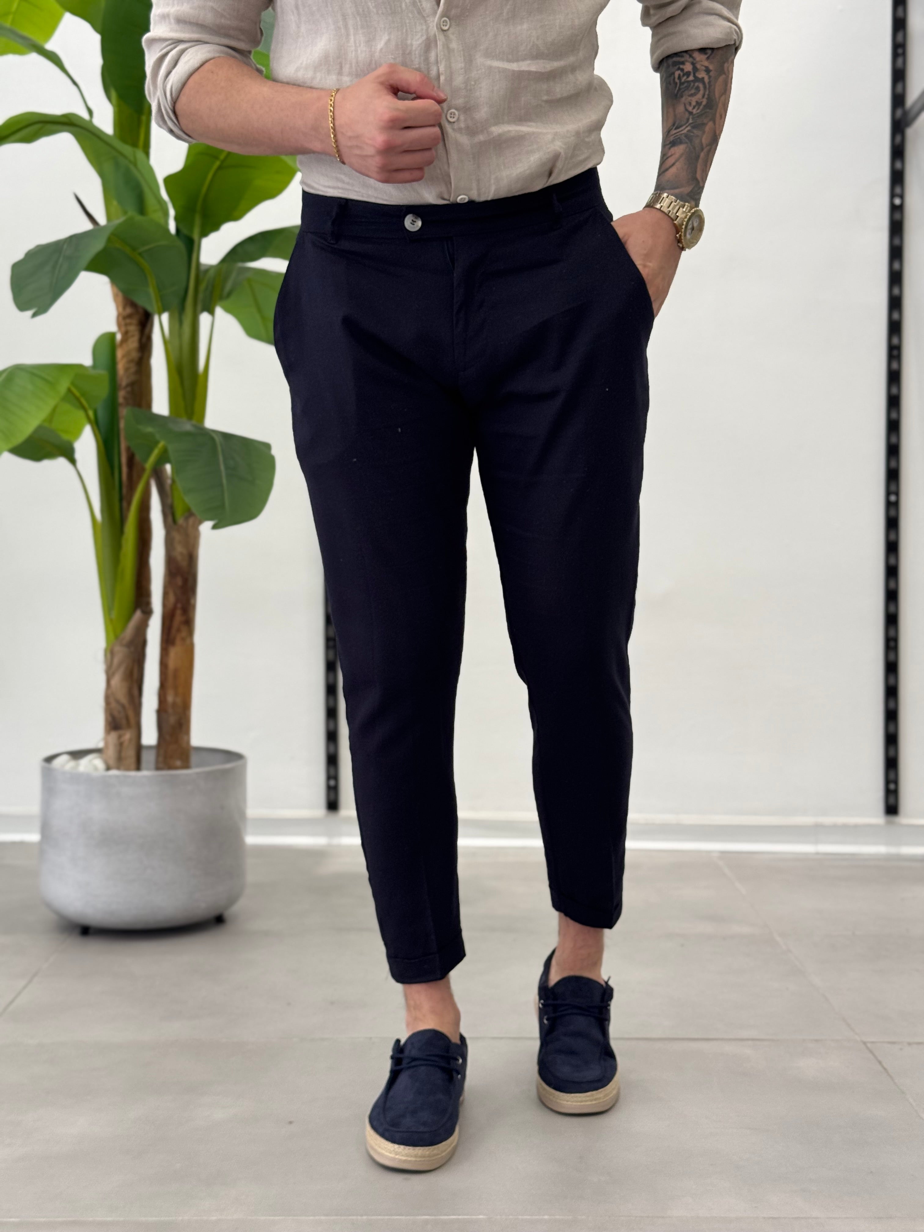 Pantalone in Lino Casablanca